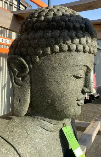 Product image 5 of the product “Sitting buddha, Japanese, 150 cm height, natural stone ”
